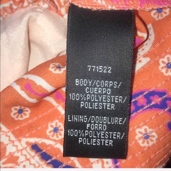 Cynthia Rowley Off-The-Shoulder Paisley Dress Size 0 - Picture 7 of 8